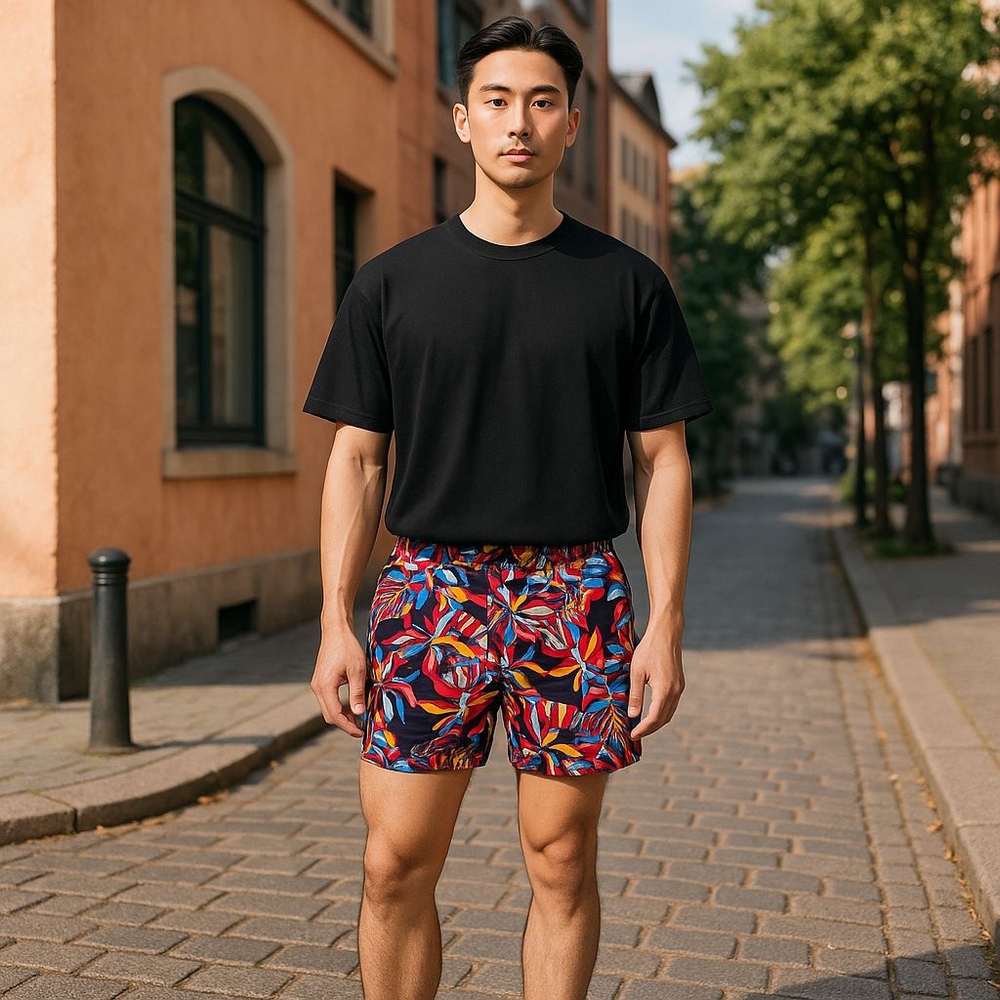 Colorful Men's Swim Shorts